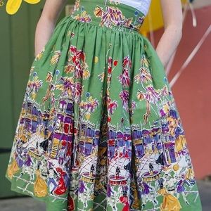 Trashy Diva Gathered Skirt in Carnival, Size 14